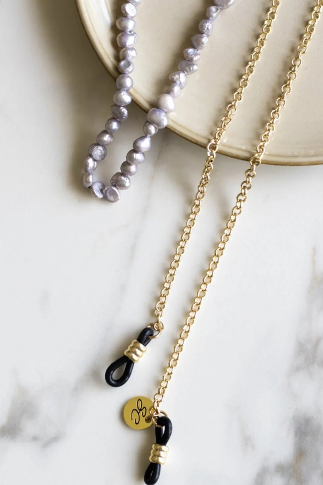 Sunny Cords Bead It Dark Pearl Glasses Chain* Glasses Chains|Glasses Chains