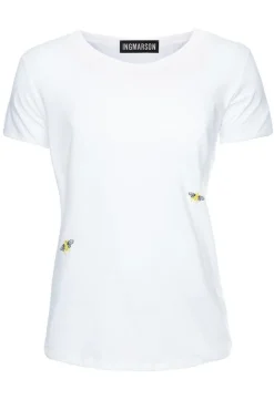 Ingmarson Bee Embroidered T-Shirt In Black & White* T-Shirts & Tops