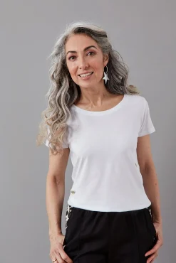 Ingmarson Bee Embroidered T-Shirt In Black & White* T-Shirts & Tops