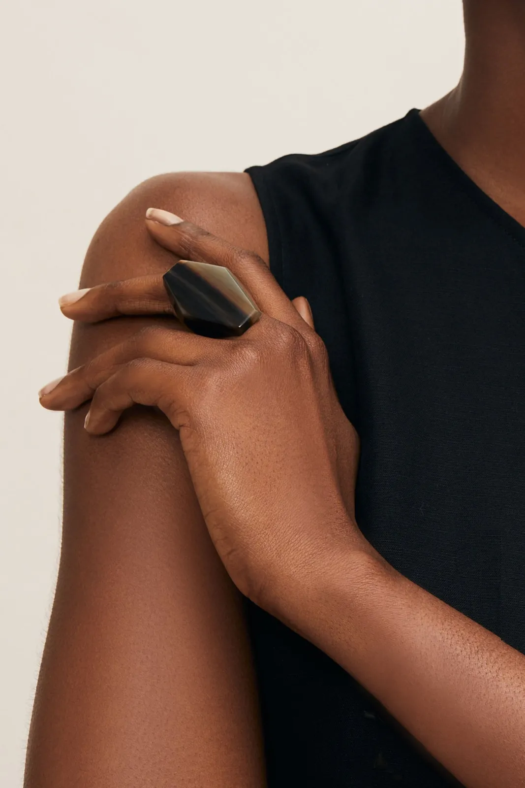 Branch Jewellery Brown Abstract Horn Ring* Rings