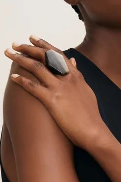 Branch Jewellery Brown Abstract Horn Ring* Rings