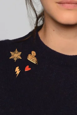 Titlee Cranberry Red Heart Shaped Pin* Brooches & Pins