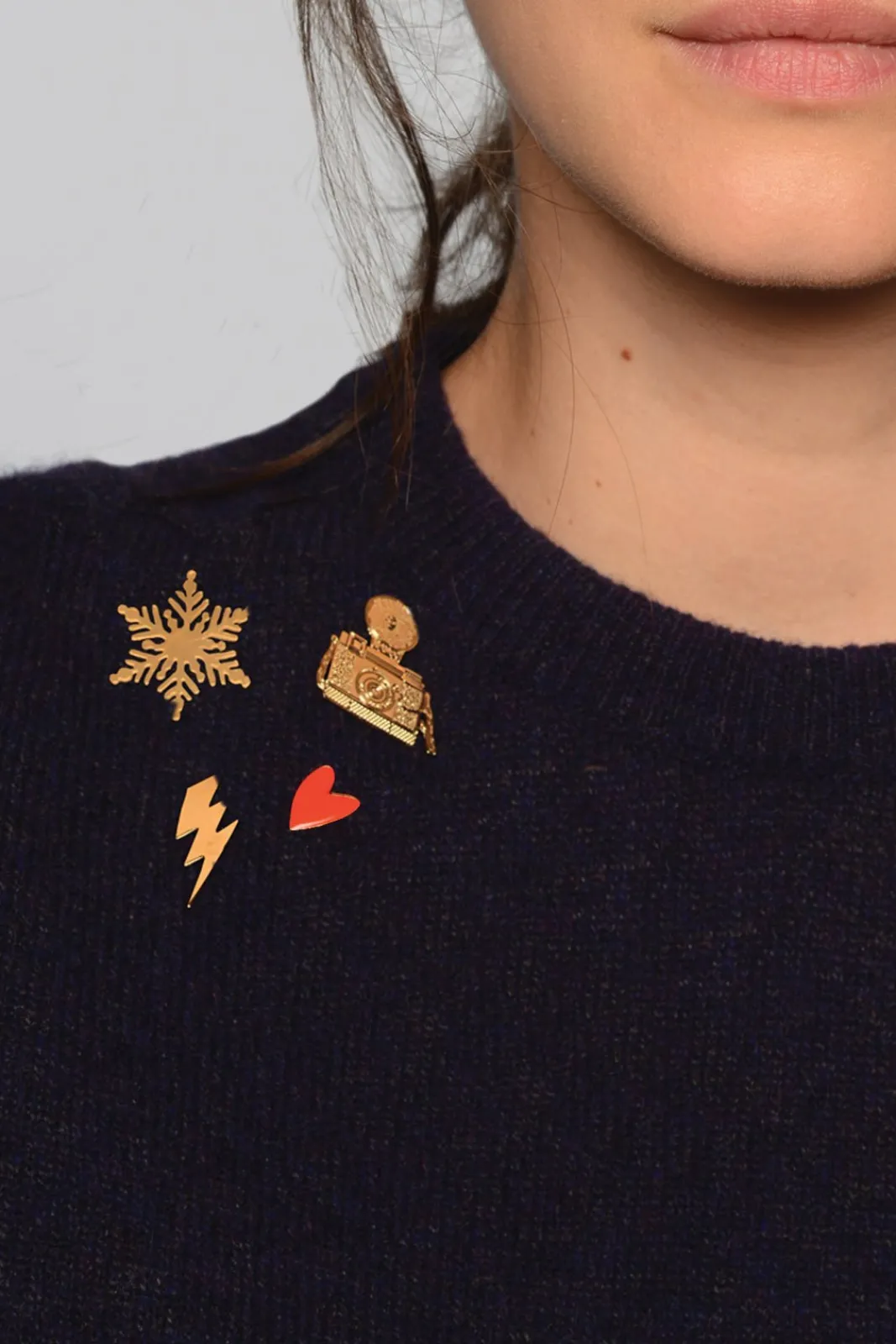 Titlee Cranberry Red Heart Shaped Pin* Brooches & Pins