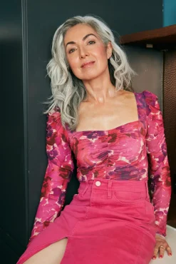 Cras Buzzing Pink Garden Floral Top* T-Shirts & Tops|Blouses, Shirts & Statement Tops