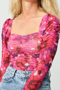 Cras Buzzing Pink Garden Floral Top* T-Shirts & Tops|Blouses, Shirts & Statement Tops