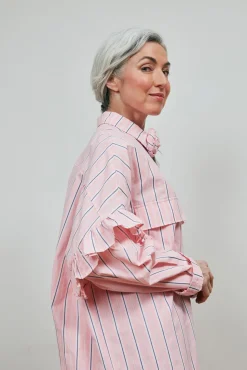 Cras Flower Pink Stripe Shirt* Blouses, Shirts & Statement Tops