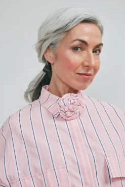 Cras Flower Pink Stripe Shirt* Blouses, Shirts & Statement Tops