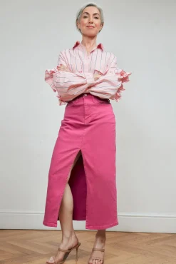 Cras Flower Pink Stripe Shirt* Blouses, Shirts & Statement Tops