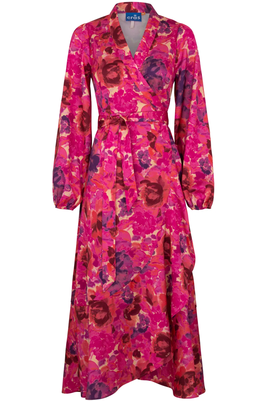 Cras Lara Pink Garden Wrap Midi Dress* Dresses & Jumpsuits
