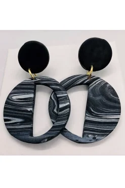 No Shrinking Violet Embers Smoke Haze Deco Earrings* Earrings