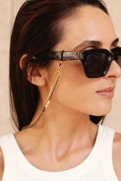 Sunny Cords Emma-Jane Beaded & Gold Double Sunglasses Chain* Glasses Chains|Glasses Chains