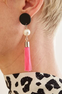 The Bias Cut Exclusive: Iris Tassel Dot Earrings* Earrings