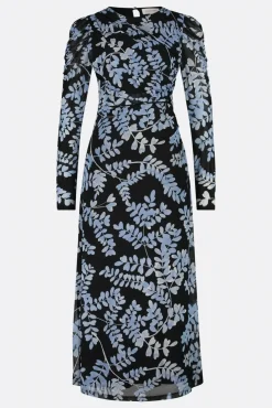 Fabienne Chapot Bella Black & Cornflower Blue Midi Dress* Dresses & Jumpsuits