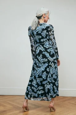 Fabienne Chapot Bella Black & Cornflower Blue Midi Dress* Dresses & Jumpsuits