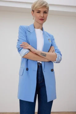 Fabienne Chapot Benny Light Blue Blazer* Jackets & Blazers|Tailoring