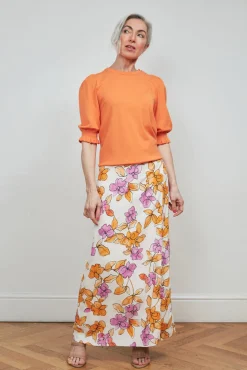 Fabienne Chapot Bobo Orchid Garden Print Midi Skirt* Skirts & Trousers