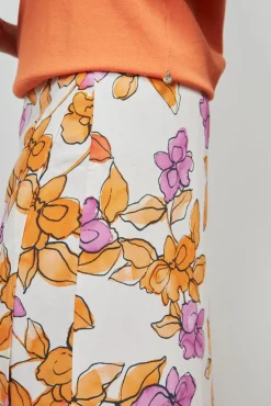 Fabienne Chapot Bobo Orchid Garden Print Midi Skirt* Skirts & Trousers