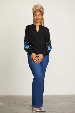 Fabienne Chapot Harry Embroidered Floral Blouse* Blouses, Shirts & Statement Tops
