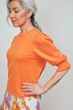 Fabienne Chapot Jolly Mandarin Orange Jumper* Knitwear & Sweatshirts
