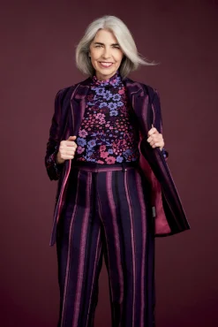 Fabienne Chapot Roger Burgundy Striped Blazer* Jackets & Blazers|Tailoring