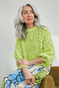 Fabienne Chapot Suzy Lovely Lime Jumper* Knitwear & Sweatshirts