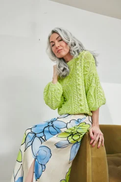 Fabienne Chapot Suzy Lovely Lime Jumper* Knitwear & Sweatshirts