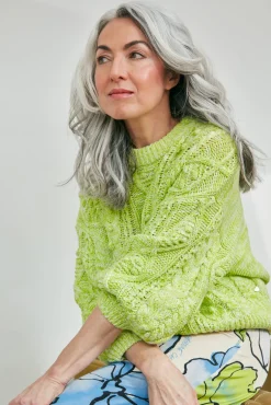 Fabienne Chapot Suzy Lovely Lime Jumper* Knitwear & Sweatshirts