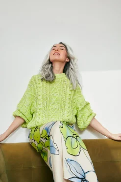 Fabienne Chapot Suzy Lovely Lime Jumper* Knitwear & Sweatshirts