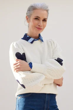Fabienne Chapot Treboli White Embroidered Jumper* Knitwear & Sweatshirts