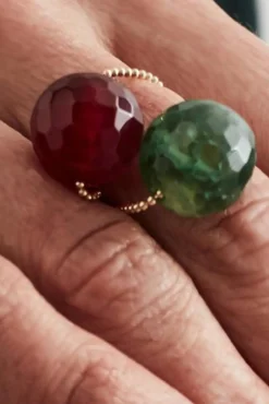 Gem & Tonic Gembud Light Semi Precious Stone 9kt Gold Ring (6 Styles Available)* Rings