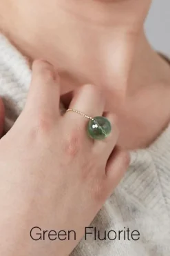 Gem & Tonic Gembud Semi Precious Stone 9kt Gold Ring (13 Stones Available)* Rings