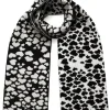 Ingmarson Hearts Wool & Cashmere Black Scarf* Scarves & Shawls