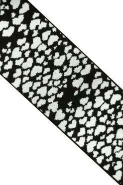 Ingmarson Hearts Wool & Cashmere Black Scarf* Scarves & Shawls