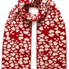 Ingmarson Hearts Wool & Cashmere Red Scarf* Scarves & Shawls