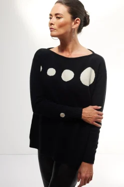 Jacynth London Neo Black Jumper* Knitwear & Sweatshirts