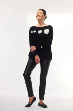 Jacynth London Neo Black Jumper* Knitwear & Sweatshirts