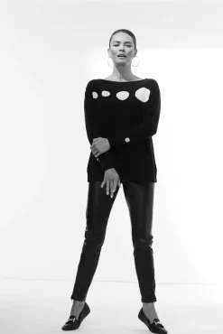 Jacynth London Neo Black Jumper* Knitwear & Sweatshirts