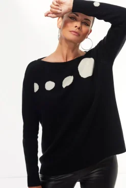 Jacynth London Neo Black Jumper* Knitwear & Sweatshirts