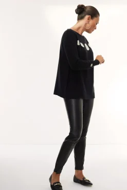 Jacynth London Neo Black Jumper* Knitwear & Sweatshirts