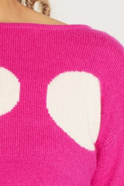 Jacynth London Neo Pink Jumper - 15% Proceeds Donated To Breast Cancer UK* Knitwear & Sweatshirts