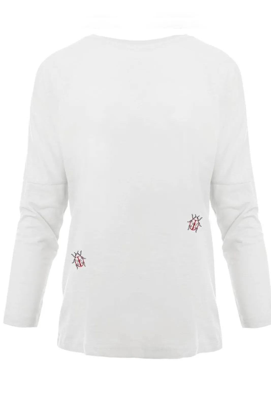Ingmarson Ladybird Embroidered Dropped Shoulder T-Shirt* T-Shirts & Tops