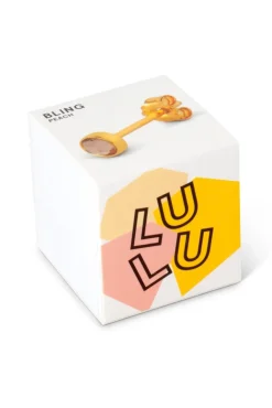 Lulu Copenhagen Peach Crystal Gold Stud Earrings* Earrings