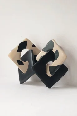 Hattie Buzzard Luna Black & Leo Stud Earrings* Earrings