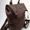 Coco Barclay Nancy Chocolate Pebble Leather Rucksack* Bags