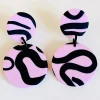 No Shrinking Violet Octopussy Medium Pink Earring* Earrings