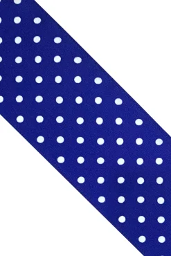 Ingmarson Polka Dot Cobalt Blue Silk Neck Scarf* Scarves & Shawls