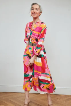 POM Amsterdam Cape Town Printed Midi Dress* Dresses & Jumpsuits