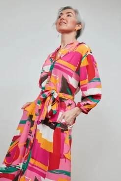 POM Amsterdam Cape Town Printed Midi Dress* Dresses & Jumpsuits
