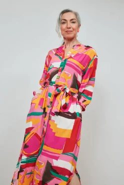 POM Amsterdam Cape Town Printed Midi Dress* Dresses & Jumpsuits