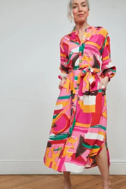 POM Amsterdam Cape Town Printed Midi Dress* Dresses & Jumpsuits